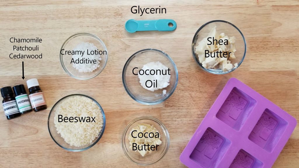 ingredients for lotion bars