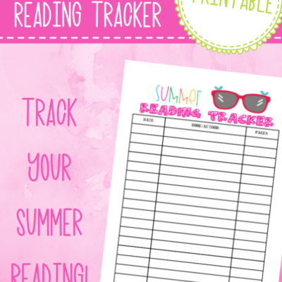 free printable summer reading tracker