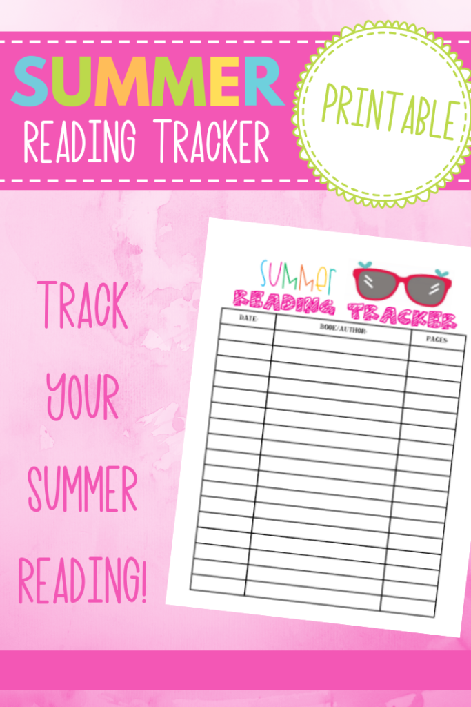 free printable summer reading tracker