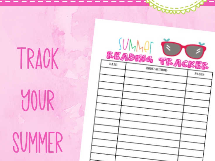 free printable summer reading tracker
