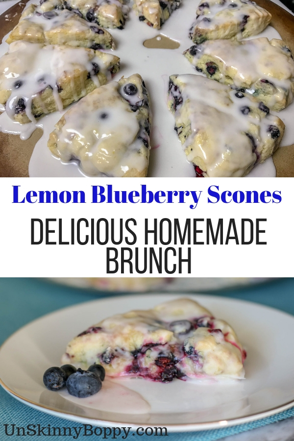 Delicious Lemon Blueberry Scones