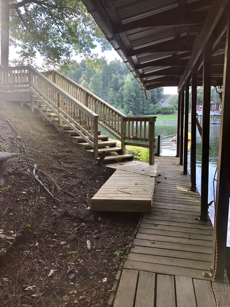 boathouse stairs