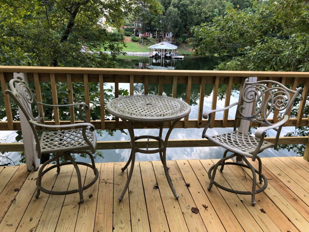 upper balcony feels like a treehouse