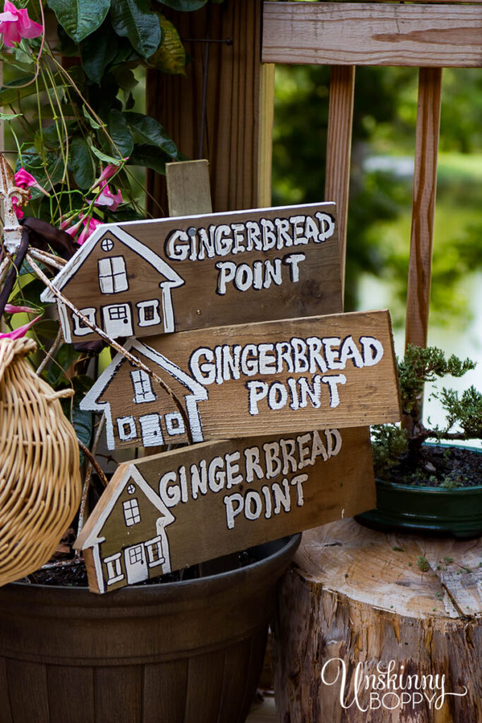 DIY Lake House Directional Sign on Scrap Cedar Wood - Beth Bryan