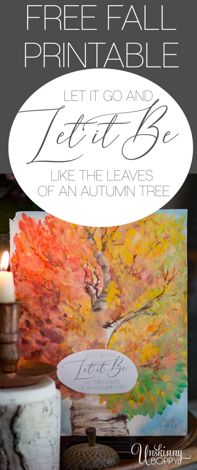 Let it Be Like Leaves on a Tree {Free Fall Printables} - Beth Bryan