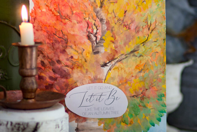 LET IT BE AUTUMN QUOTE - FREE FALL PRINTABLE