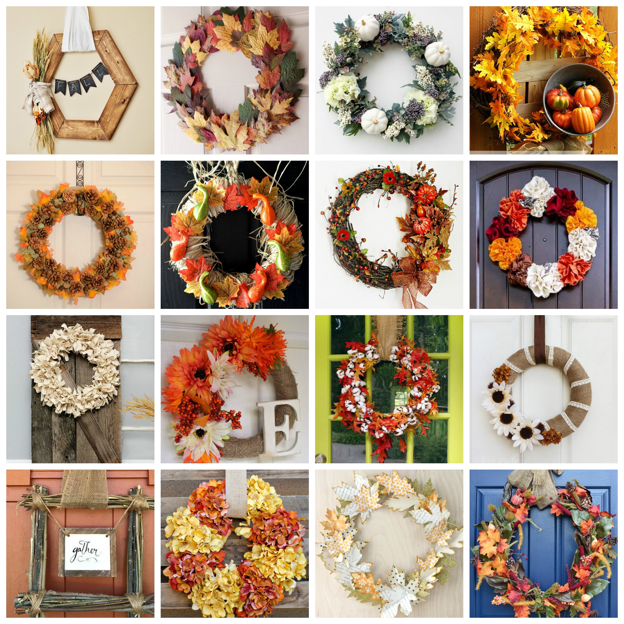 16 DIY Fall Wreaths - Beth Bryan