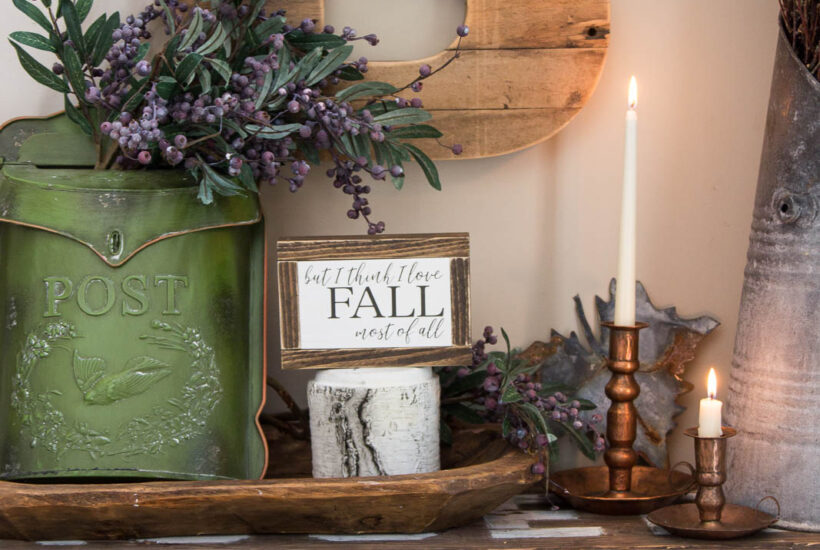Fall Apothecary Cabinet