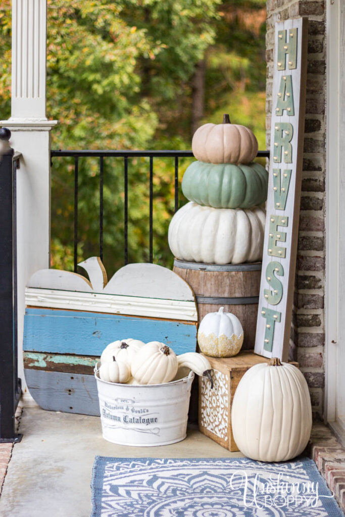 Fall front porch decor