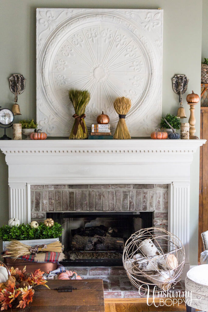 Fall Mantel decor