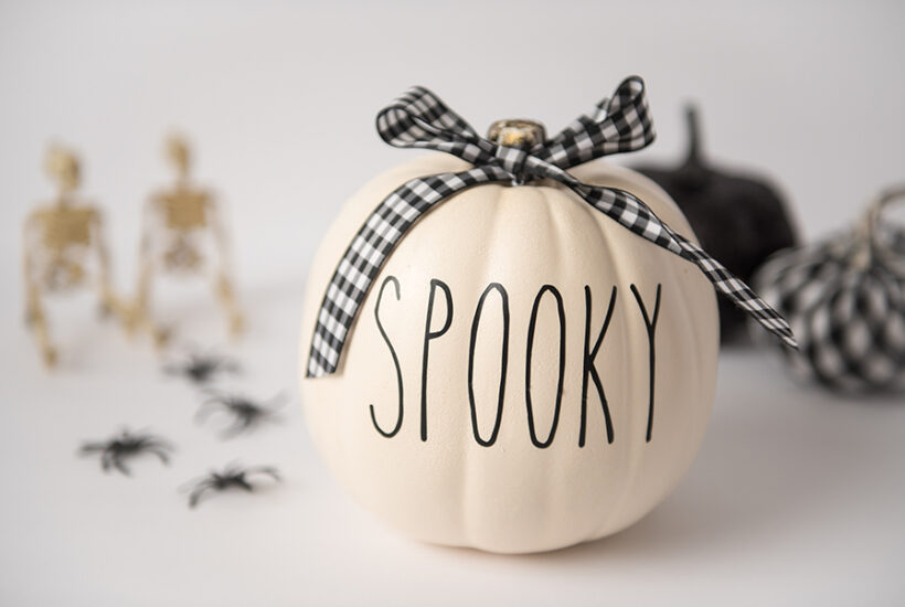 Rae Dunn Spooky Pumpkin DIY