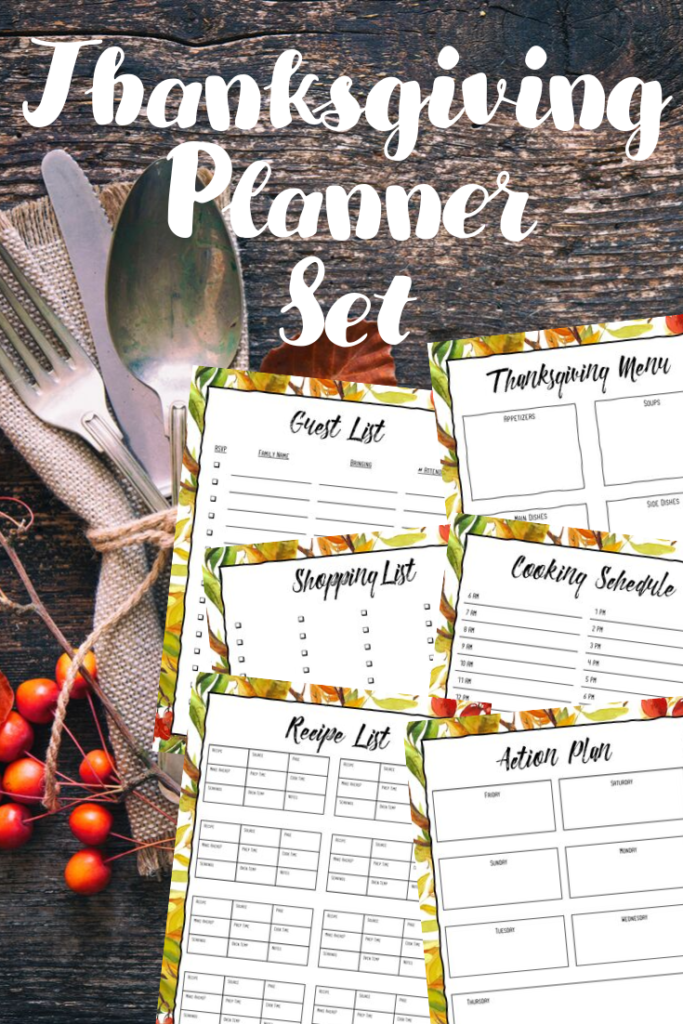 Thanksgiving Menu Planner 