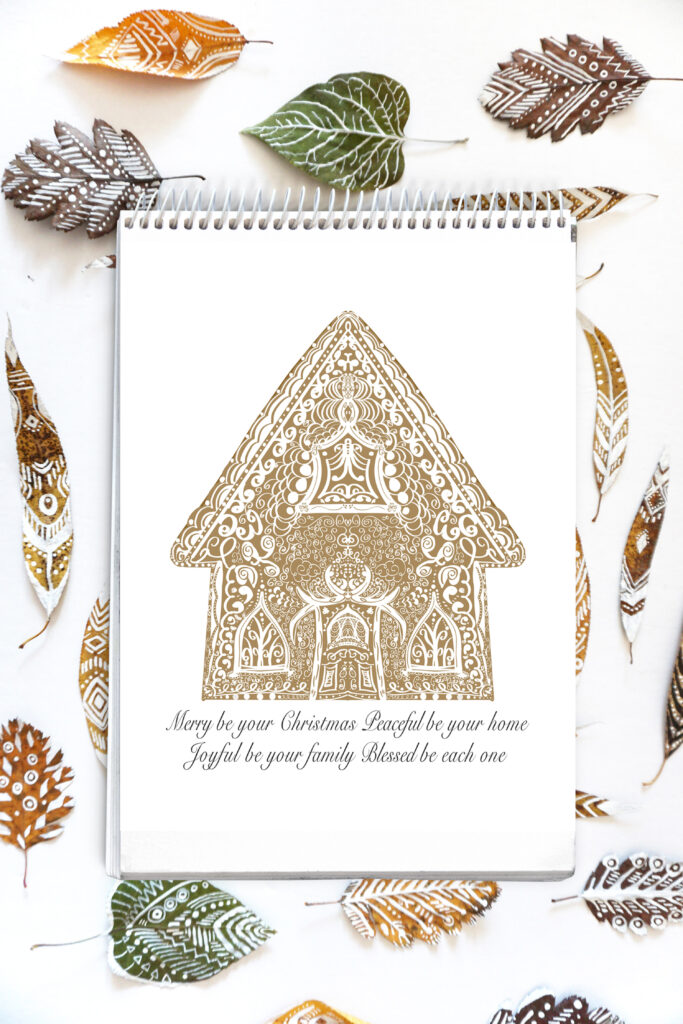 merry-be-your-christmas-gingerbread house print