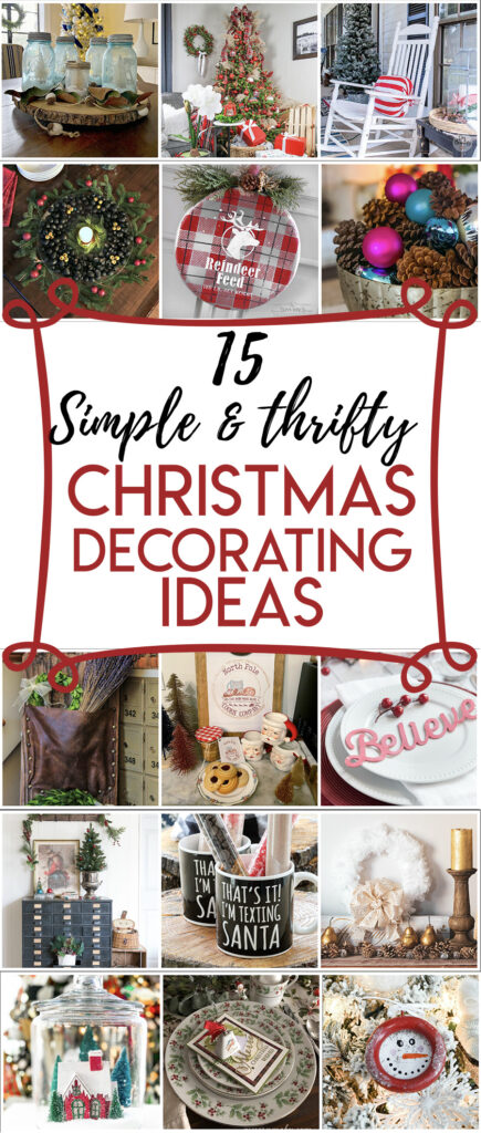 15 simple and thrifty Christmas Decor Ideas