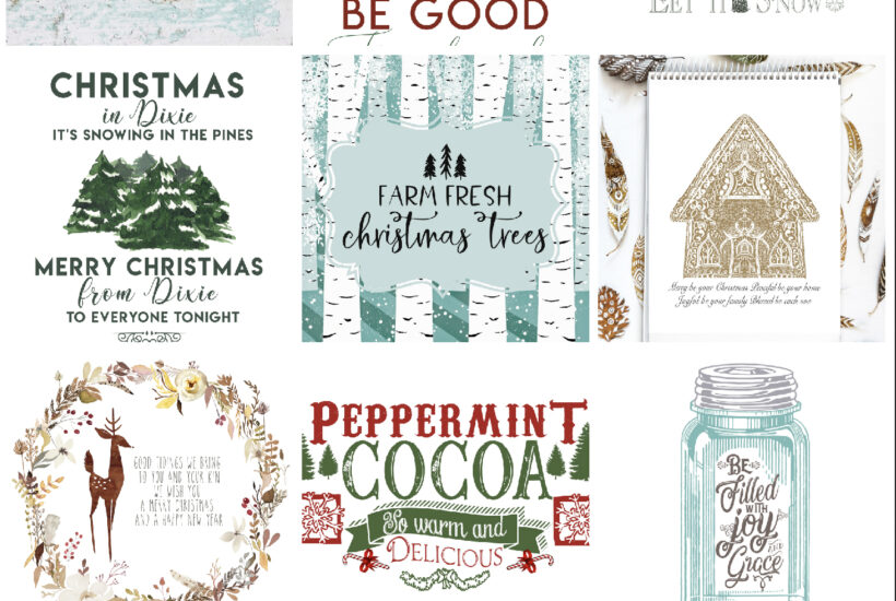 24 DAYS OF CHRISTMAS PRINTABLES