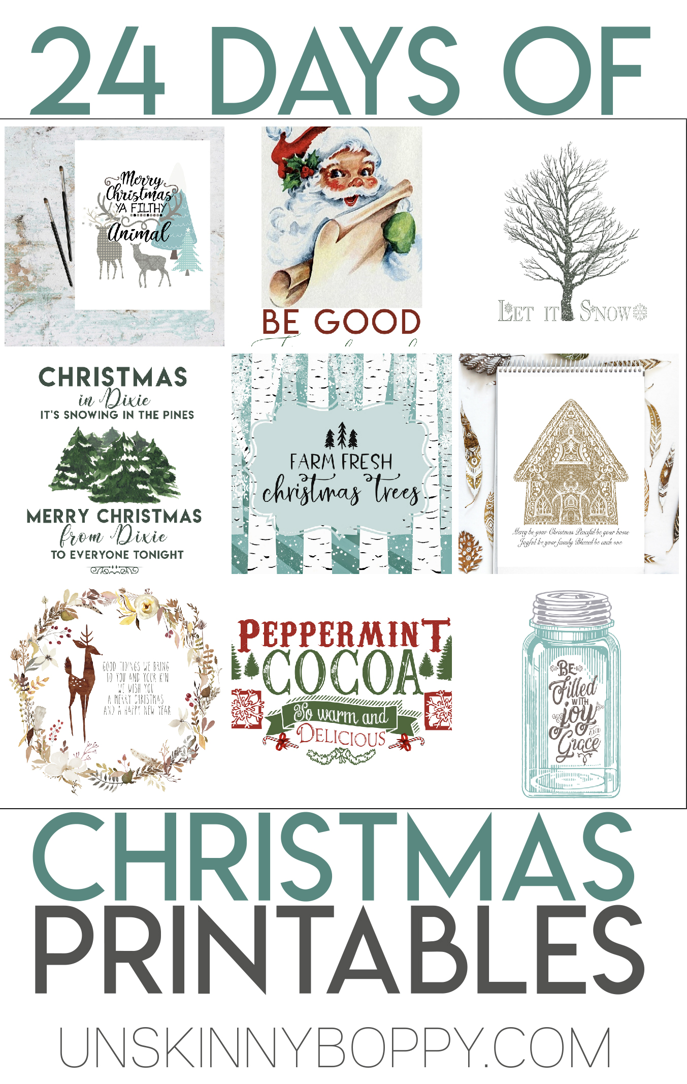 24 Days of FREE Christmas Printables - Beth Bryan