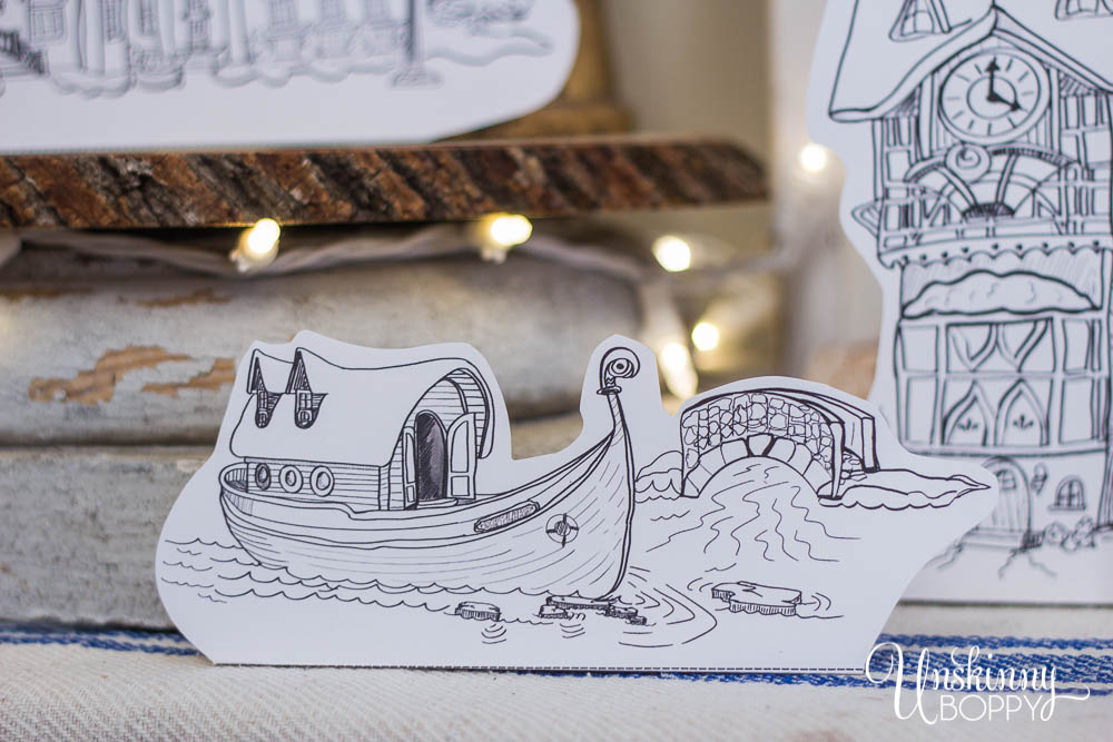 Frozen Arendelle boat printable