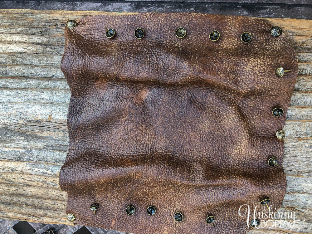 upholstery tacks in leather