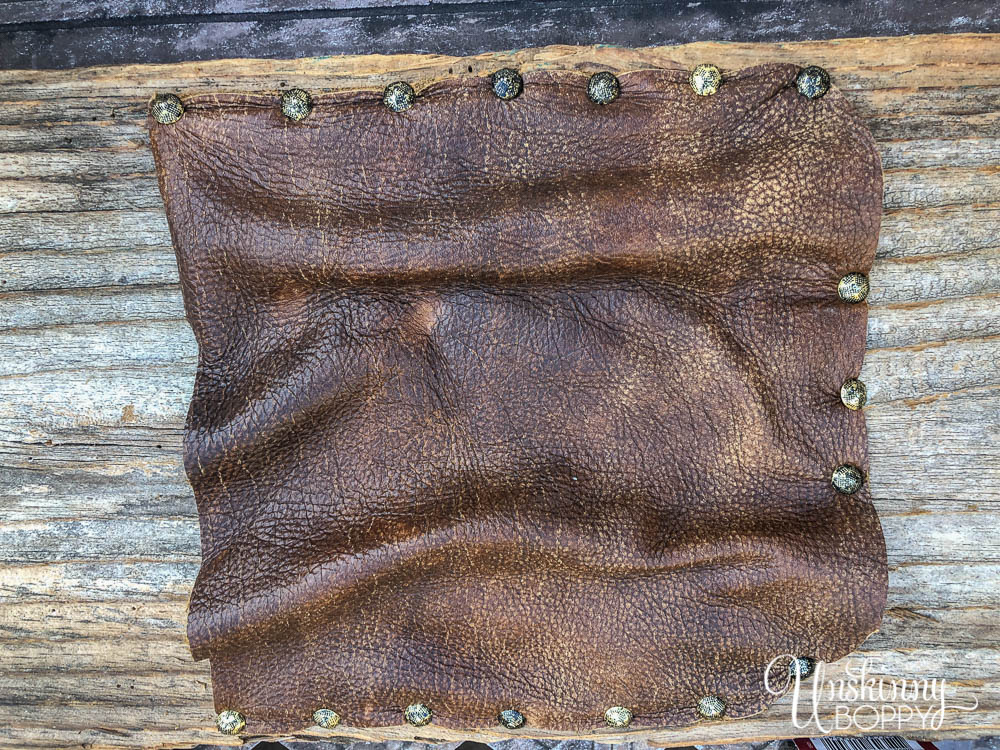 upholstery tacks in leather