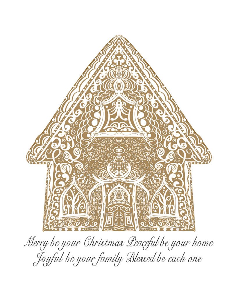 Gingerbread House Free Christmas Printables