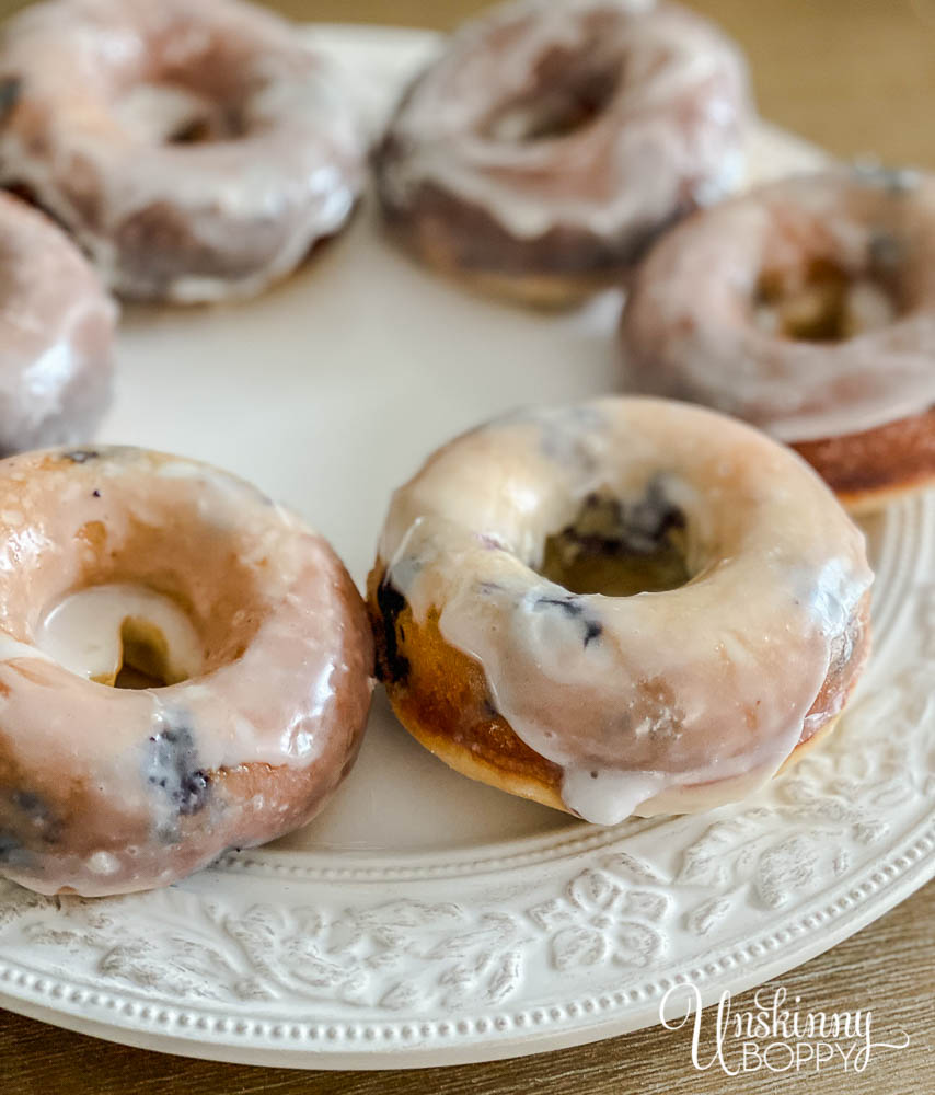 Homemade Lemon Blueberry Cake Doughnut Recipe