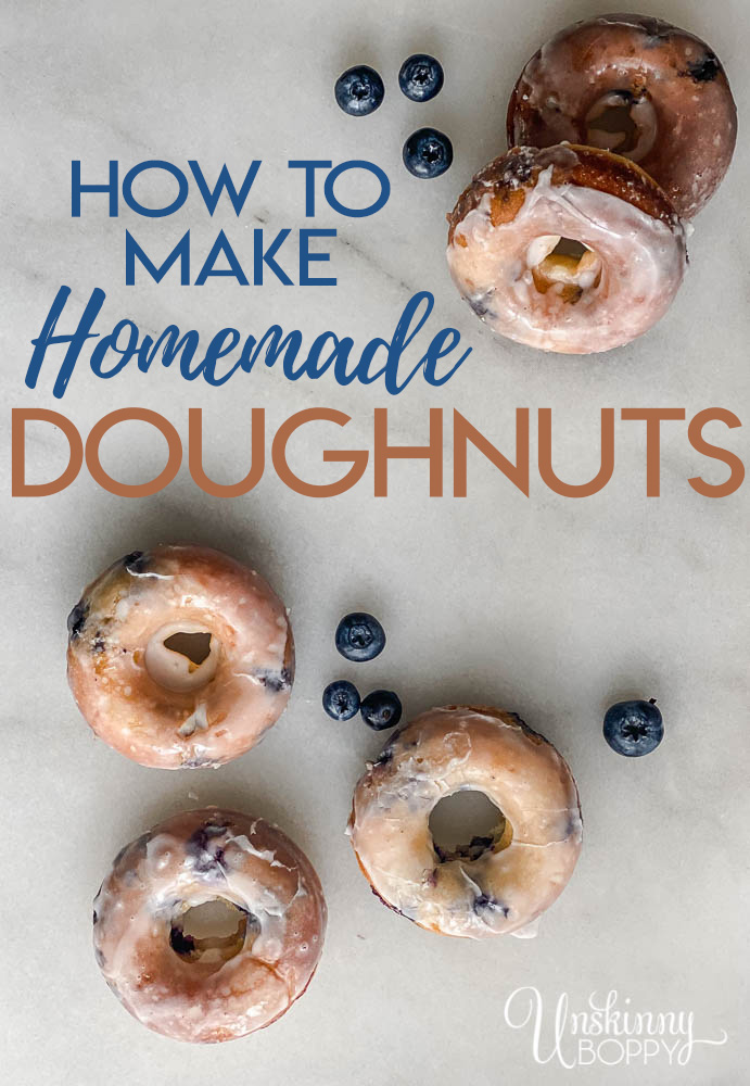 Homemade Lemon Blueberry Cake Doughnut Recipe