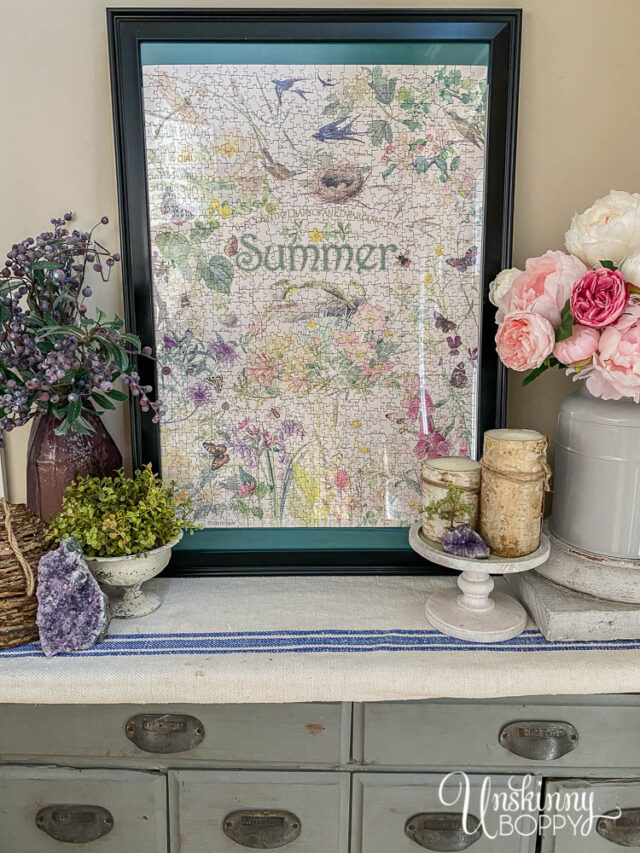 How to Frame a Puzzle without Puzzle Glue Beth Bryan