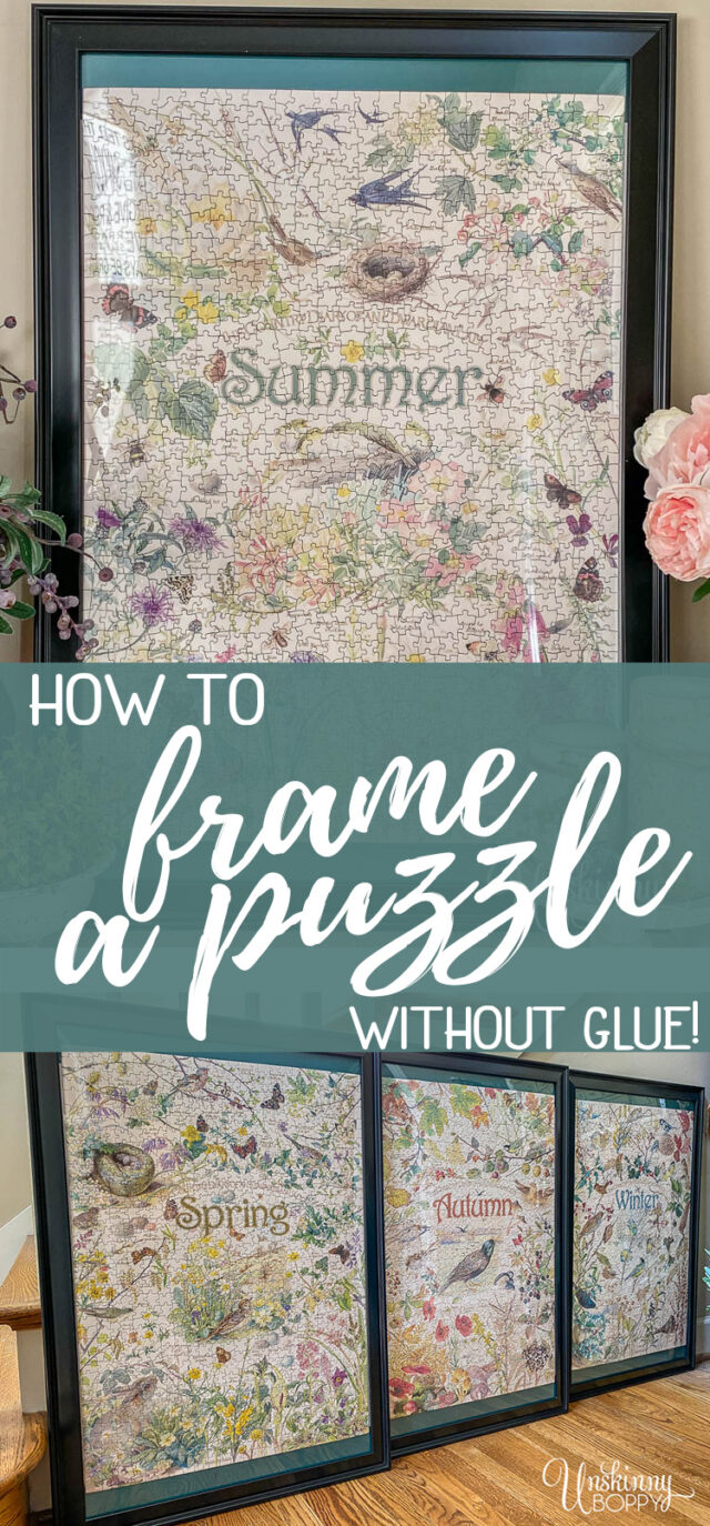 How to Frame a Puzzle without Puzzle Glue Beth Bryan