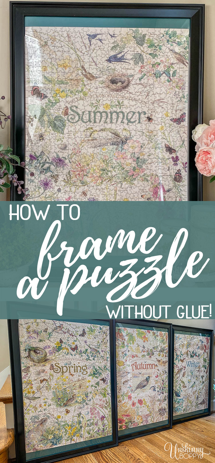 How to Frame a Puzzle without Puzzle Glue Beth Bryan