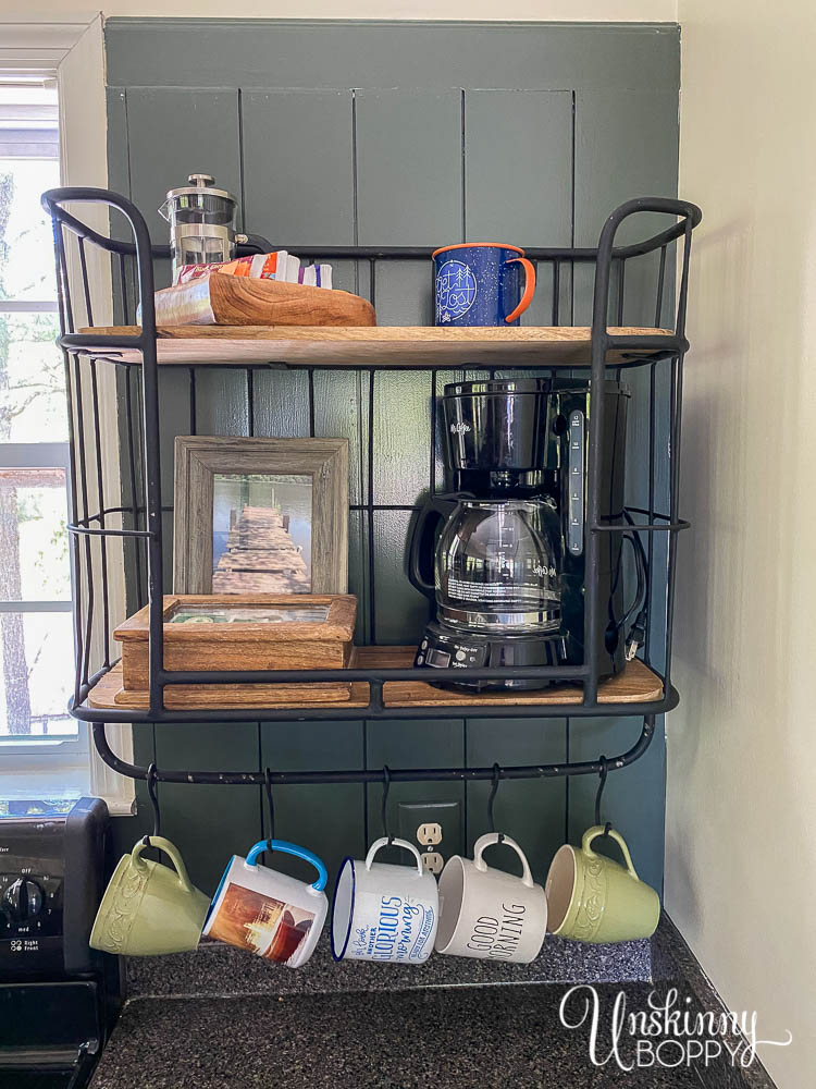 coffee station in kitchen