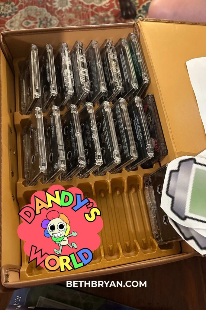 Game Ideas to Play at a Dandy's World Birthday Party using cassette tapes