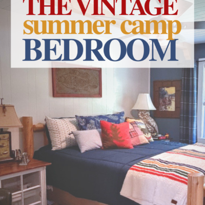 Vintage Summer Camp Bedroom remodel of a 1970s Ranch Home