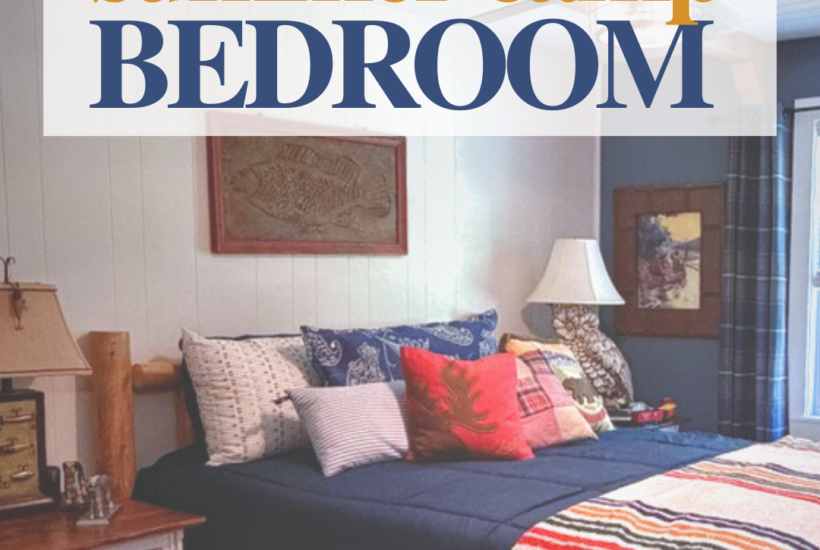Vintage Summer Camp Bedroom remodel of a 1970s Ranch Home